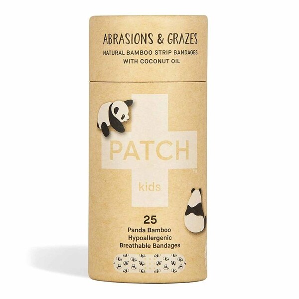 Patch Kids Adhesive Strip 3/4 X 3 In. Bamboo s/b Bamboo, Coconut OilKid Design Panda Sterile, 25PK 35134700009 - main